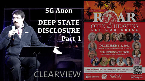 SG ANON - DEEP STATE DISCLOSURE (PART 1) - OPEN THE HEAVENS - 12-1-23