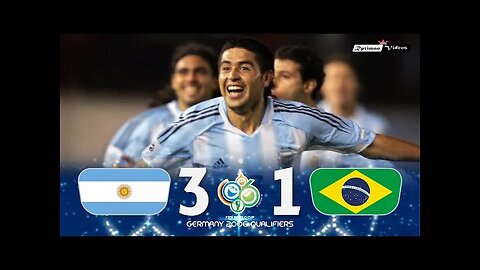 Argentina 3 x 1 Brasil (Riquelme's show) ● 2006 World Cup Qualifiers Extended Goals & Highlights HD