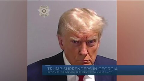 Mug shot of Donald Trump shows scowling former president during speedy booking at Atlanta jail