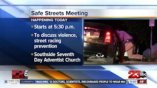 Safe Streets meeting happening tonight