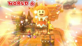 Super Mario 3D World - 2 Player Gameplay - Part 4 World 4 - Nintendo Switch