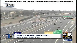 One person dead after rollover crash on US-60 EB at Rural Road