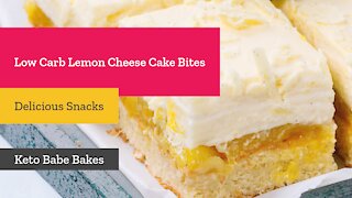 Low Carb Lemon Cheese Cake Bites!