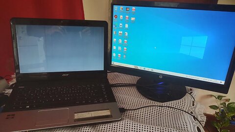 Duplicar o monitor no notebook Acer E1-421 #acer #aspire