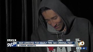 Suspect in Logan Heights fire has criminal past