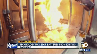 Carlsbad company's tech may stop batteries from igniting
