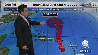 Tropical Storm Lorenzo forms, Tropical Storm Karen bears watching