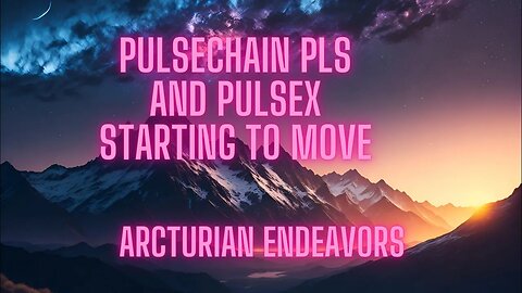 Pulsechain Pls and PulseX starting to move