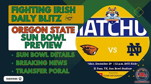 Fighting Irish Daily Blitz 12/4: Oregon State Beavers Sun Bowl Preview Show