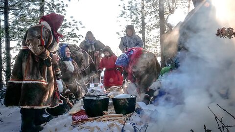 Nenet Shamanic Spring Ritual - PART 1 - CELEBRATION of the FOREST