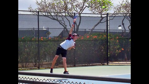 Jonathan Leake (Castle) vs Daniel Yamada (Kaiser) 3RD PLAYOFF Highlights - OIA Varsity Tennis 2011