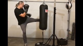 Heavy bag workout 12