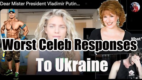 The WORST celebrity reactions to the Ukraine crisis
