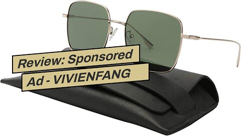 Review: Sponsored Ad - VIVIENFANG Trendy Polarized Sunglasses For Men Women, Retro Oversized Sq...