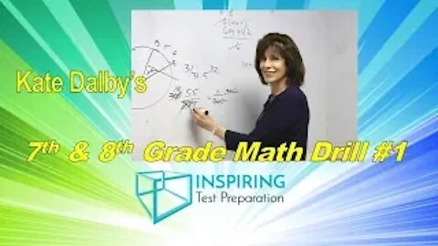 7th & 8th Grade Math Drill #1