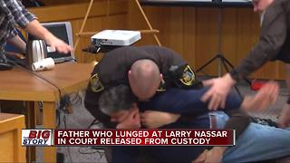 Judge will not punish father for attempted attack on Larry Nassar