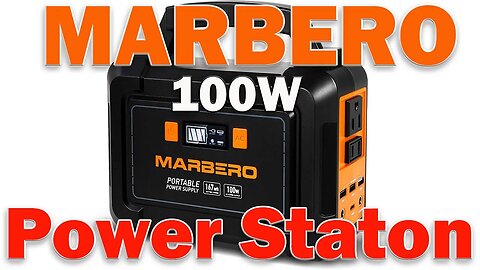 MARBERO 100W Portable Power Station Solar Generator For CPAP Outdoor Camping Travel Hunting Blackout