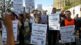 SOUTH AFRICA - Cape Town - Trade Union for Musicians of South Africa (TUMSA) march (Video) (GGR)