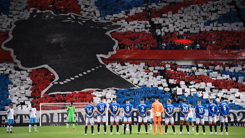 Rangers defy UEFA decision by singing national anthem in memory of Queen Elizabeth II