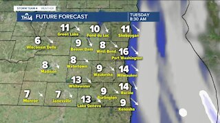 Tuesday is sunny but cold with highs in the 30s
