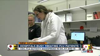 Hospitals busy treating flu patients