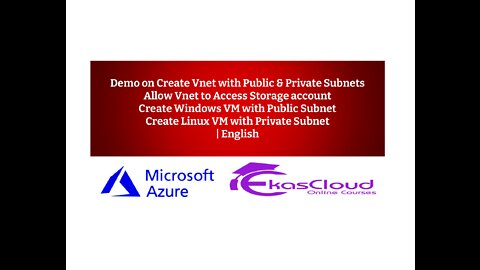 Demo on Create Vnet with Public and Private Subnets