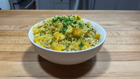 Instant Pot Curried Squash & Rice