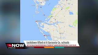 Lockdown lifted at 5 schools in Sarasota Co., officials questioning student who reportedly had gun