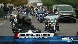 Hundreds of motorcyclists ride in 38th annual toy parade