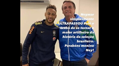 Maior artilheiro da seleção brasileira Neymar