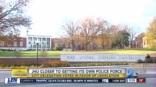 City delegation votes in support of Johns Hopkins having police force