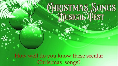 Christmas Songs Musical Test