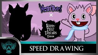 Speed Drawing: Happy Tree Friends Fanon - Scratchy | Mobebuds Style