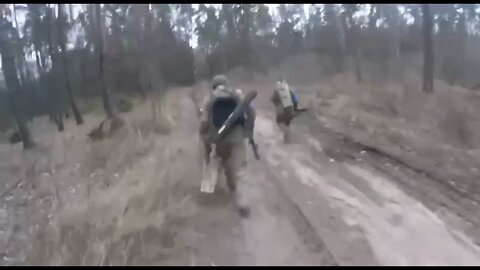 The "Botsman Boys" under fire from Russian artillery somewhere in the forests around Kharkov