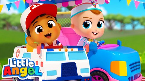 Toy Car Race _ Little Angel Kids Songs & Nursery Rhymes