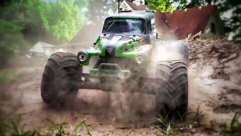RC Grave Digger Awakens - Monster Truck Freestyle Traxxas Monster Jam Style