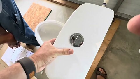 Step by step how to install a dual flush toilet at our nonprofit " Run into the Sky "