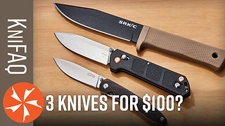 KnifeCenter FAQ #167: $100 Three Knife Challenge