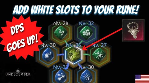 Increase your DPS adding white slots to your rune #undecember