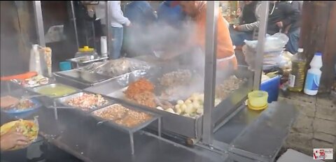 YUMMY Food Stalls, Street Food in Patzcuaro, Mexico