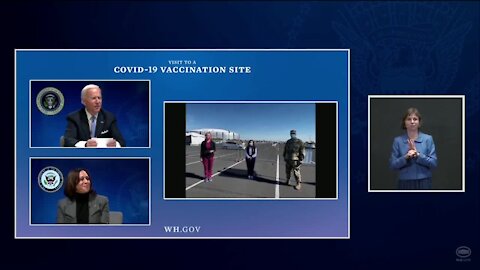 Biden, Harris take virtual tour of Arizona vaccination site