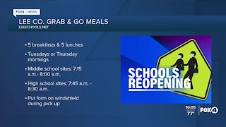 Lee County grab and go meals