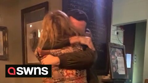 British man reunites with his mother who moved to Australia after being apart for TWO YEARS