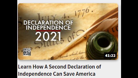 Learn How A Second Declaration of Independence Can Save America