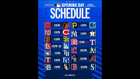 Baseball Opening Day 2024 3-28-24