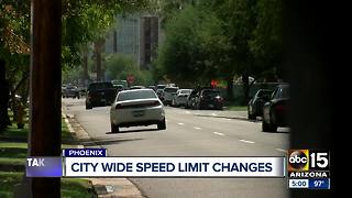 Phoenix roads getting new speed limits