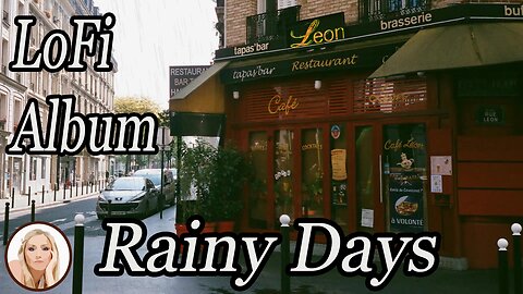 Monday Morning coffee - French Café - Jazz Guitar Music & Rain Ambiance - RELAX - virtual travel fun