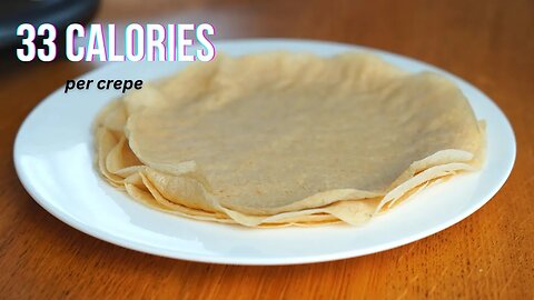 Healthy Make Ahead Breakfast | Oat Crepes - Low Calorie High Protein