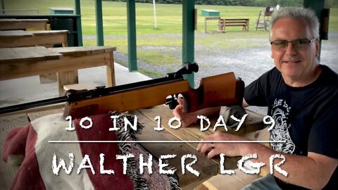 #10gunsin10days2022 day 9 Walther LGR single stroke pneumatic .177 match grade target rifle