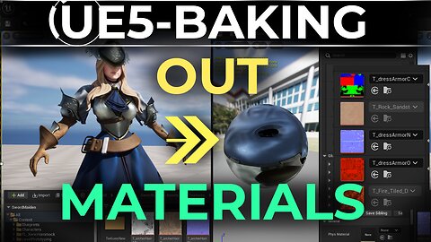 UE5: Bake Materials to Texture Maps (60 Seconds!!)